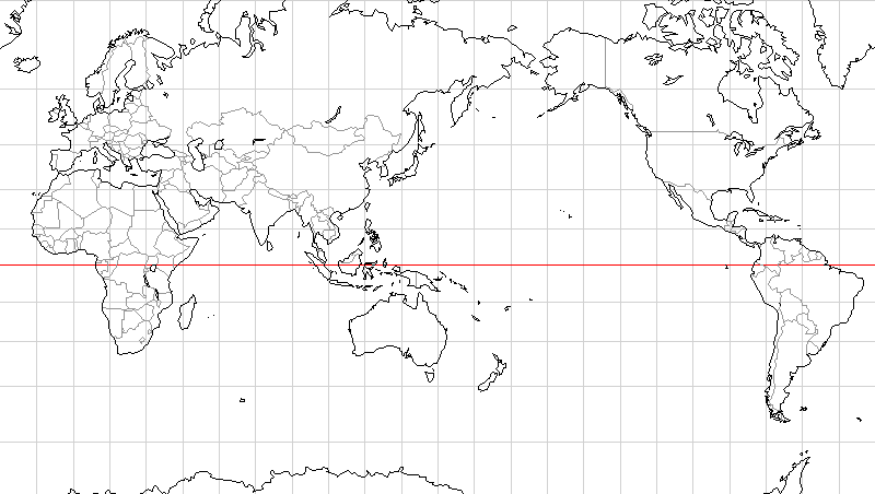 Badalii 世界地図 白地図 緯線 経線